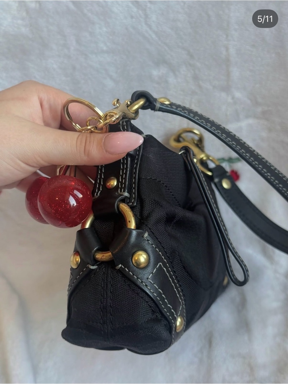 vintage coach mini carly in black - Picture 5 of 11